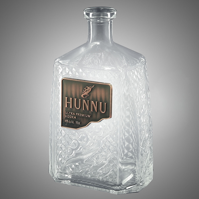 Square Vodka Bottle